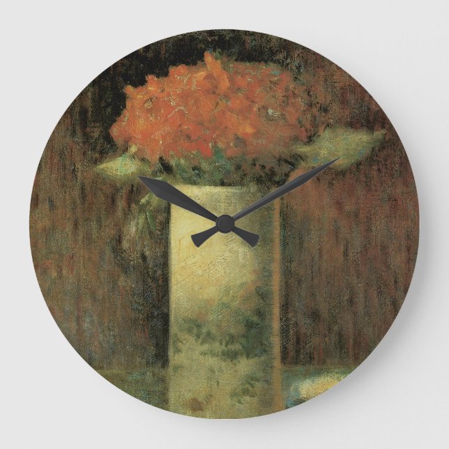 Vase of Flowers Large Clock (Front)