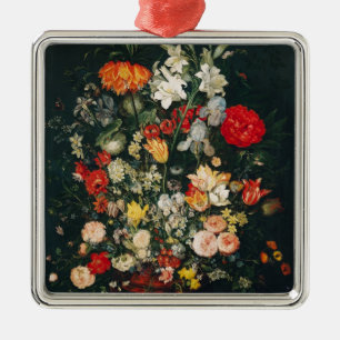 Vase of Flowers Metal Tree Decoration