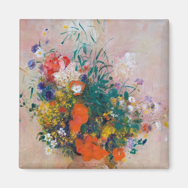 Vase of Flowers, Redon Magnet (Front)