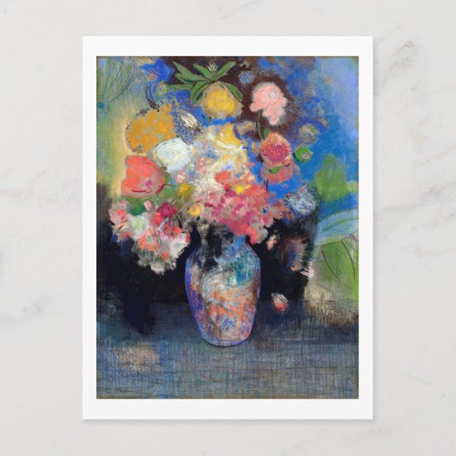Vase of Flowers, Redon Postcard (Front)
