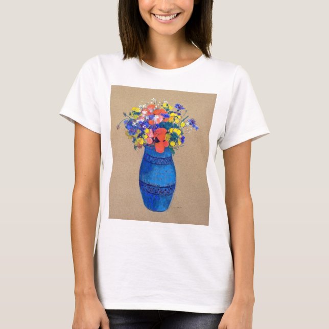 Vase of Flowers, Redon T-Shirt (Front)