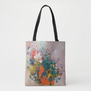 Vase of Flowers, Redon Tote Bag