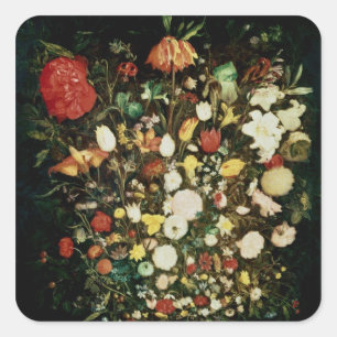 Vase of Flowers Square Sticker