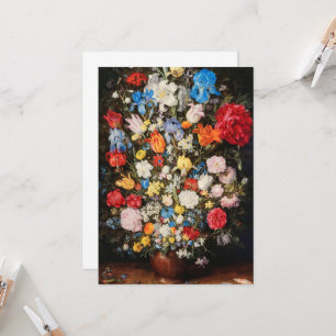 Vase of Flowers with Jewel, Coins and Shells, 1606 Invitation