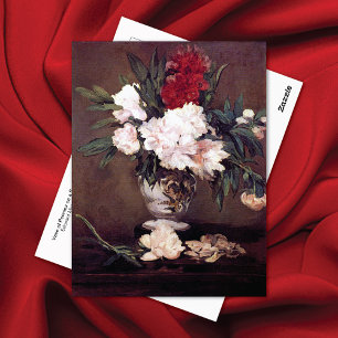 Vase of Peonies Édouard Manet Postcard