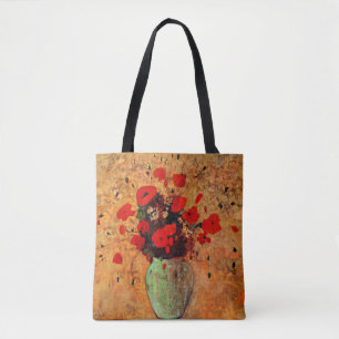Vase of Poppies by Odilon Redon Tote Bag