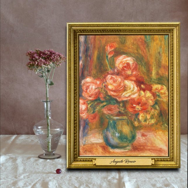 Vase of Roses by Auguste Renoir Art Poster (Creator Uploaded)