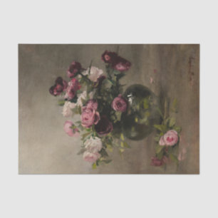 Vase of Roses by Eva Gonzales Tissue Paper