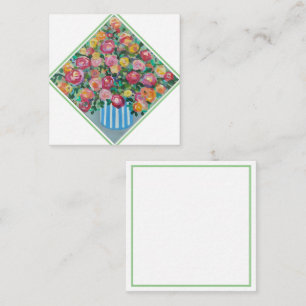 Vase of roses Enclosure Card