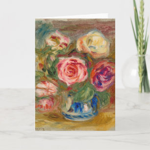 Vase of Roses   Renoir Card