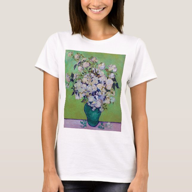 Vase of Roses, Vincent van Gogh T-Shirt (Front)