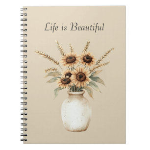 Vase of Sunflowers Notebook