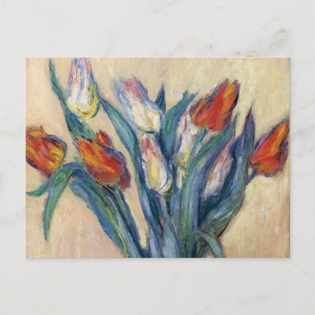Vase of Tulips - Claude Monet Postcard (Front)