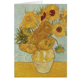 Vase with 12 Sunflowers - Vincent Van Gogh (1888)