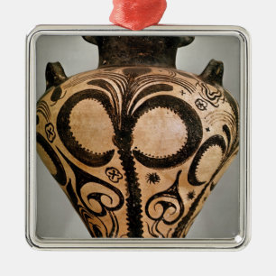 Vase with a floral decoration, from Mycenae Metal Tree Decoration