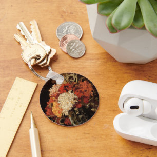 Vase with Carnations by Vincent van Gogh Key Ring
