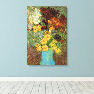 Vase with Daisies and Anemones by Vincent van Gogh Canvas Print
