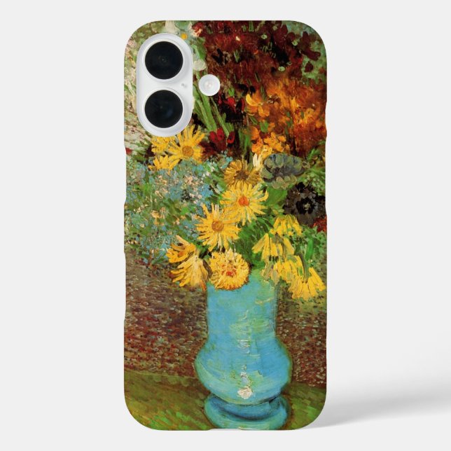 Vase with Daisies and Anemones by Vincent van Gogh Case-Mate iPhone Case (Back)