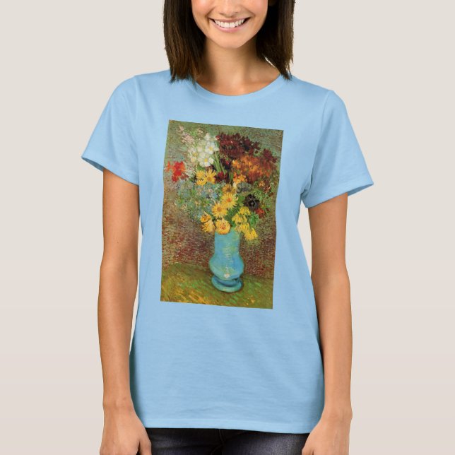 Vase with Daisies and Anemones by Vincent van Gogh T-Shirt (Front)