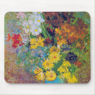 Vase with Daisies and Anemones, Van Gogh Mouse Pad