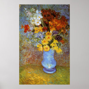 Vase with daisies and anemones - Van Gogh Poster