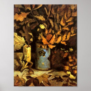 Vase with Dead Leaves Van Gogh Fine Art Poster
