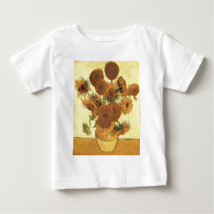 Vase with fifteen sunflowers,Vincent van Gogh Baby T-Shirt