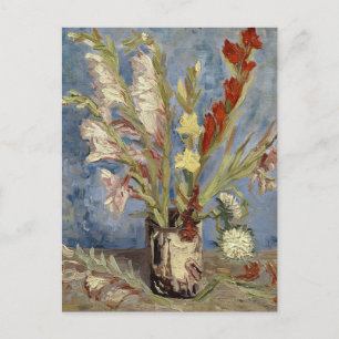Vase with Gladioli by Vincent Van Gogh Postcard
