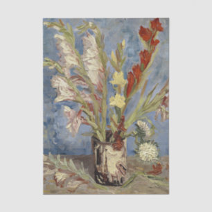 Vase with Gladioli by Vincent Van Gogh Tissue Paper