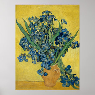 Vase with Irises by Van Gogh - Still Life Poster