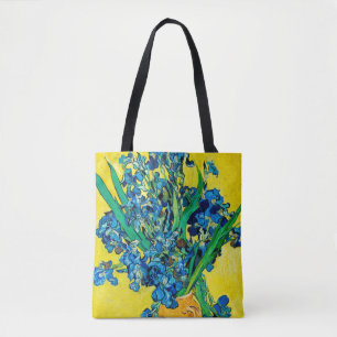 Vase with Irises, Van Gogh Tote Bag