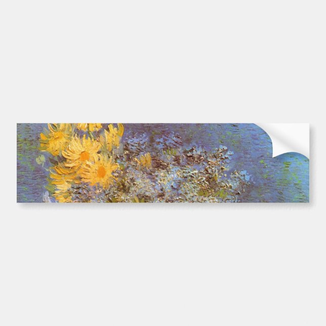 Vase with Lilacs and Daisies by Vincent van Gogh Bumper Sticker (Front)