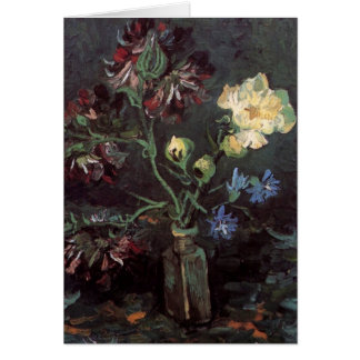Vase with Myosotis and Peonies - Vincent van Gogh
