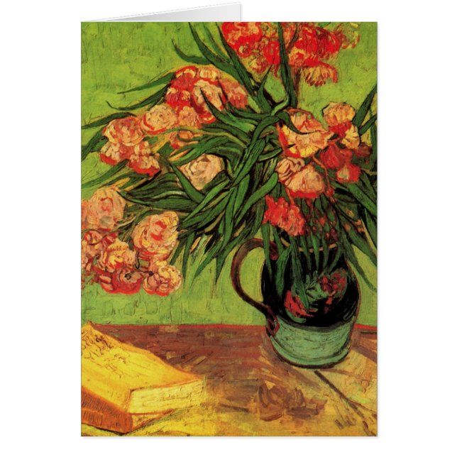 Vase with Oleanders and Books by Vincent van Gogh (Front)