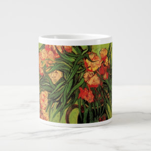 Vase with Oleanders and Books by Vincent van Gogh Large Coffee Mug