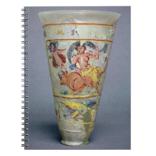 Vase with painted decoration depicting Europa and Spiral Notebook