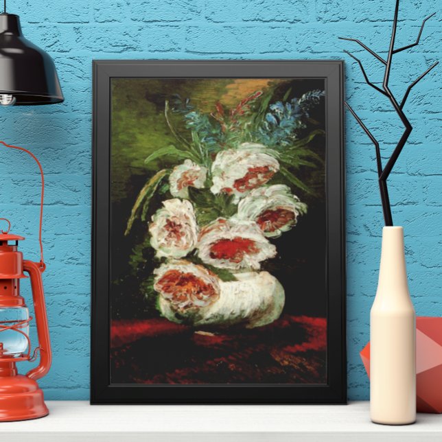 Vase with Peonies by Vincent van Gogh Poster (Creator Uploaded)