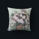 Vase with Pink Roses, Van Gogh Cushion<br><div class="desc">Vincent Willem van Gogh (30 March 1853 – 29 July 1890) was a Dutch post-impressionist painter who is among the most famous and influential figures in the history of Western art. In just over a decade, he created about 2, 100 artworks, including around 860 oil paintings, most of which date...</div>