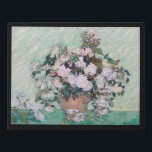 Vase with Pink Roses, Van Gogh Faux Canvas Print<br><div class="desc">Vincent Willem van Gogh (30 March 1853 – 29 July 1890) was a Dutch post-impressionist painter who is among the most famous and influential figures in the history of Western art. In just over a decade, he created about 2, 100 artworks, including around 860 oil paintings, most of which date...</div>