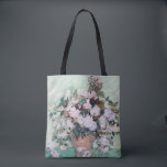 Vase with Pink Roses, Van Gogh Tote Bag<br><div class="desc">Vincent Willem van Gogh (30 March 1853 – 29 July 1890) was a Dutch post-impressionist painter who is among the most famous and influential figures in the history of Western art. In just over a decade, he created about 2, 100 artworks, including around 860 oil paintings, most of which date...</div>