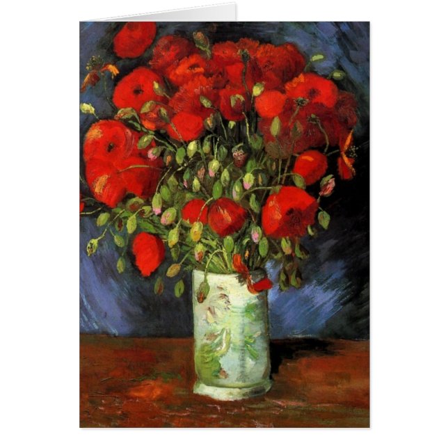 Vase with Red Poppies by Van Gogh (Front)