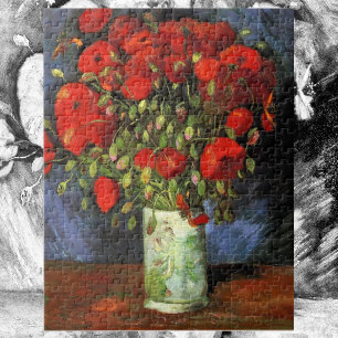 Vase with Red Poppies by Vincent van Gogh Jigsaw Puzzle