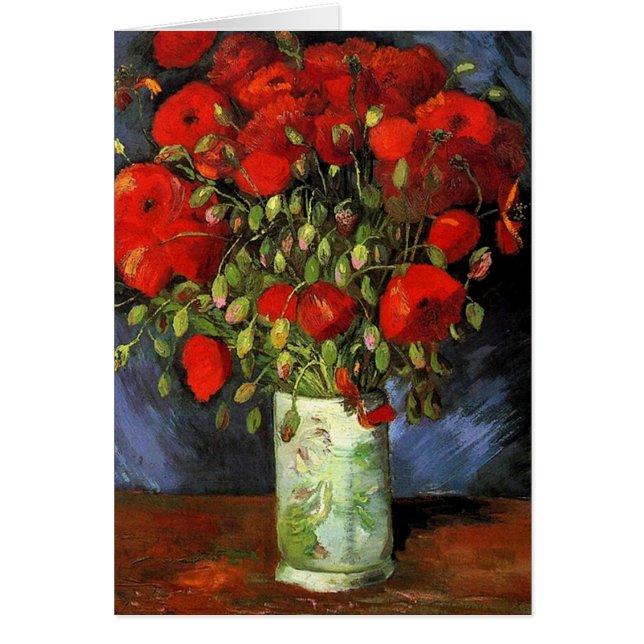 Vase with Red Poppies, Vincent van Gogh (Front)