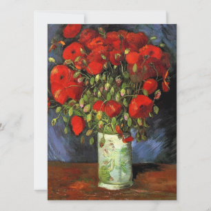 Vase with Red Poppies Vincent van Gogh.