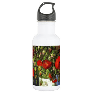 Vase with Red Poppies Vincent van Gogh 532 Ml Water Bottle