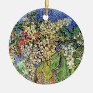 Vase with Red Poppies Vincent van Gogh Ceramic Tree Decoration