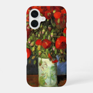 Vase with Red Poppies Vincent van Gogh iPhone 16 Case