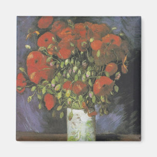 Vase with Red Poppies Vincent van Gogh Magnet