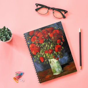Vase with Red Poppies   Vincent van Gogh Notebook