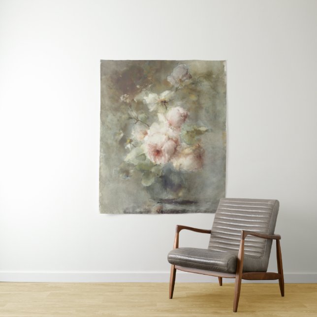 Vase with roses by Margaretha Roosenboom  Tapestry (In Situ)